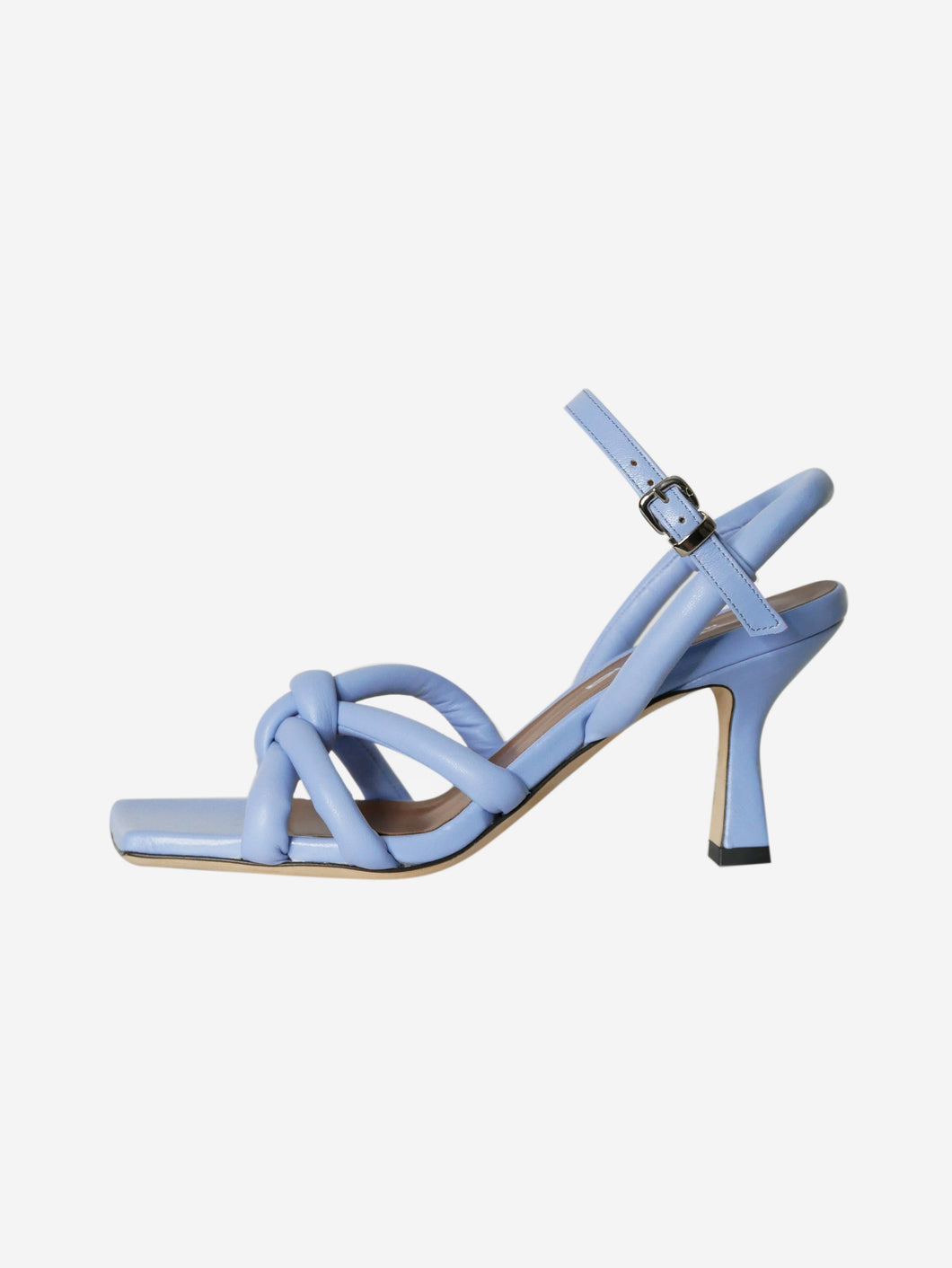 Blue square-toe sandal heels - size EU 38.5 Heels Evaluna 