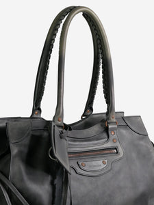 Balenciaga Grey City top handle travel bag