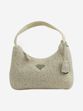 Load image into Gallery viewer, Cream Re-Edition 2000 shearling bag Shoulder bags Prada 
