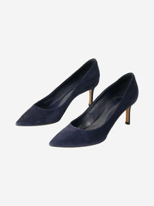 Louis Vuitton Blue suede pointed toe pumps - size EU 36.5