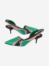 Load image into Gallery viewer, Green patterned slingback heels - size EU 38.5 Heels Emilio Pucci 
