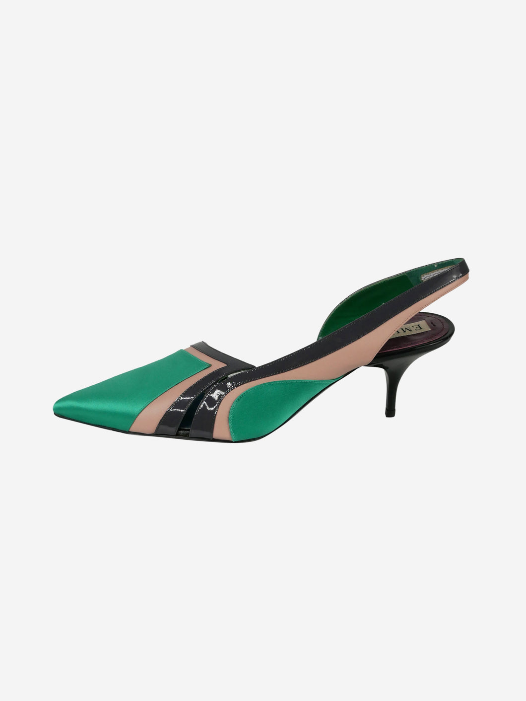 Green patterned slingback heels - size EU 38.5 Heels Emilio Pucci 