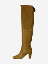 Load image into Gallery viewer, Gold suede knee-high boots - size EU 37 Boots Chanel 
