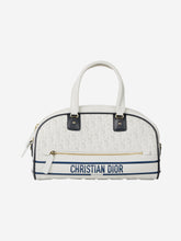 Load image into Gallery viewer, White 2022 Dior vibe zip bowling bag Top Handle Bags Christian Dior 
